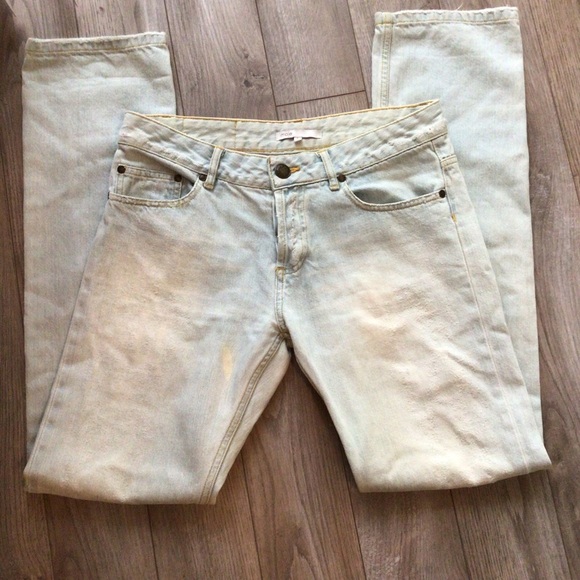 Maje distressed button front jeans small - Picture 3 of 8